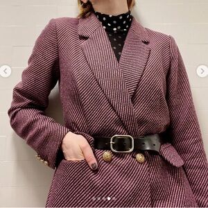 Rachel Zoe purple Striped Blazer